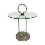 End table modernist handle