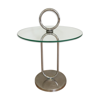 End table modernist handle