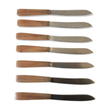 Set of 7 horn knives 50s