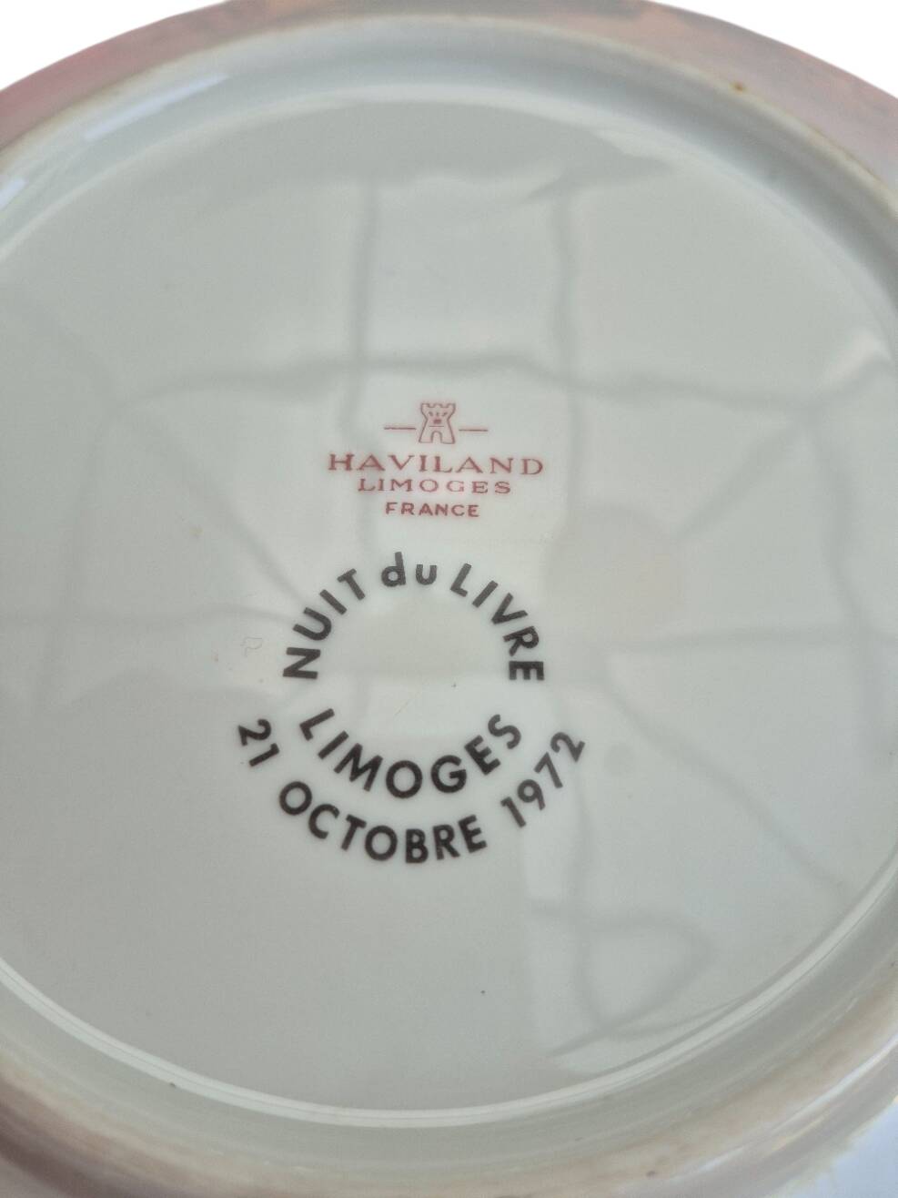 decorative plate Havilland night of the book