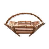 Rattan and bamboo basket