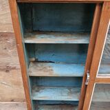 Old Art Deco display case in Burmese teak