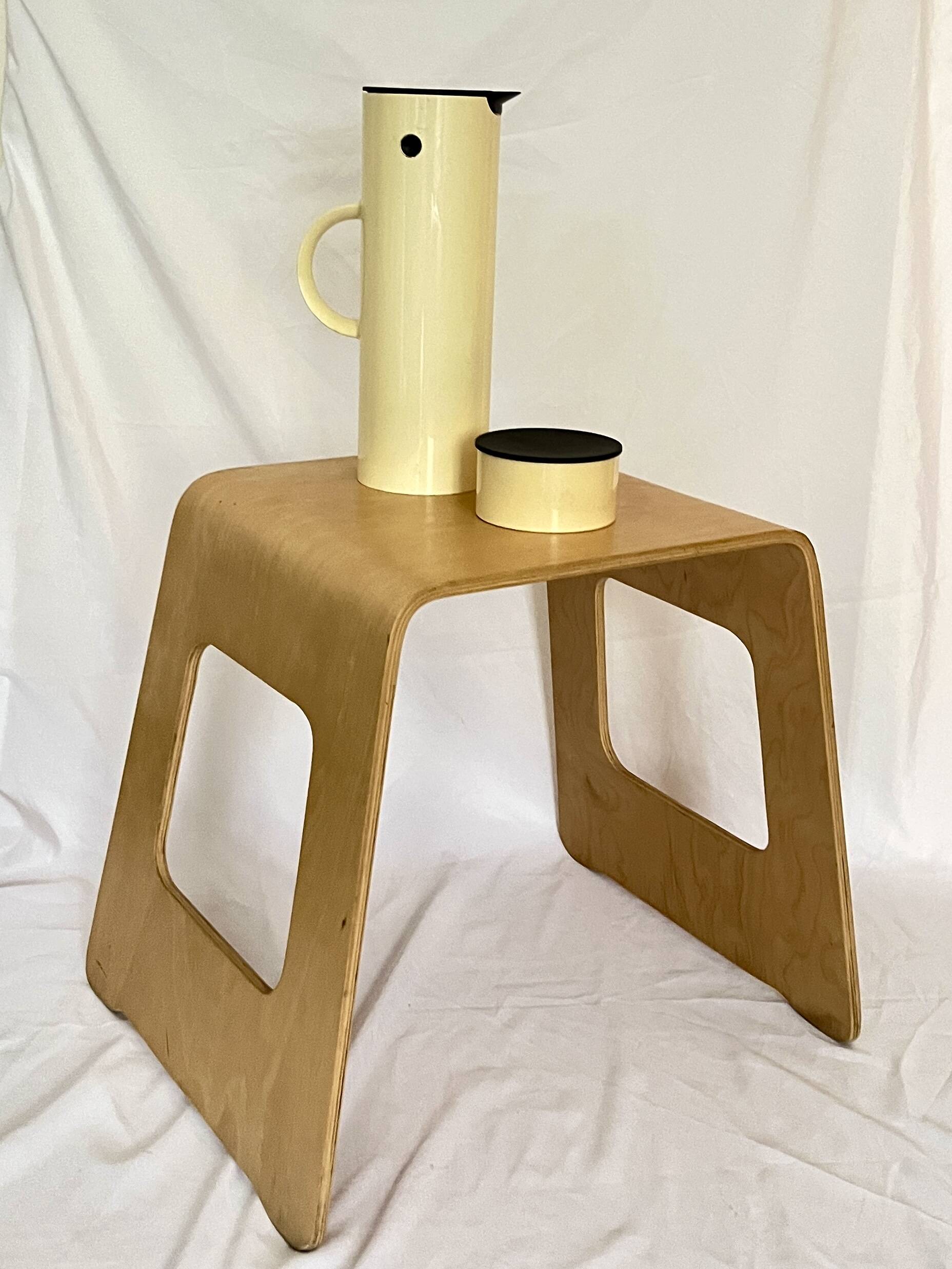 Tabouret/Table d'appoint en contreplaqué vintage Benjamin Birch, Lisa Norinder pour IKEA
