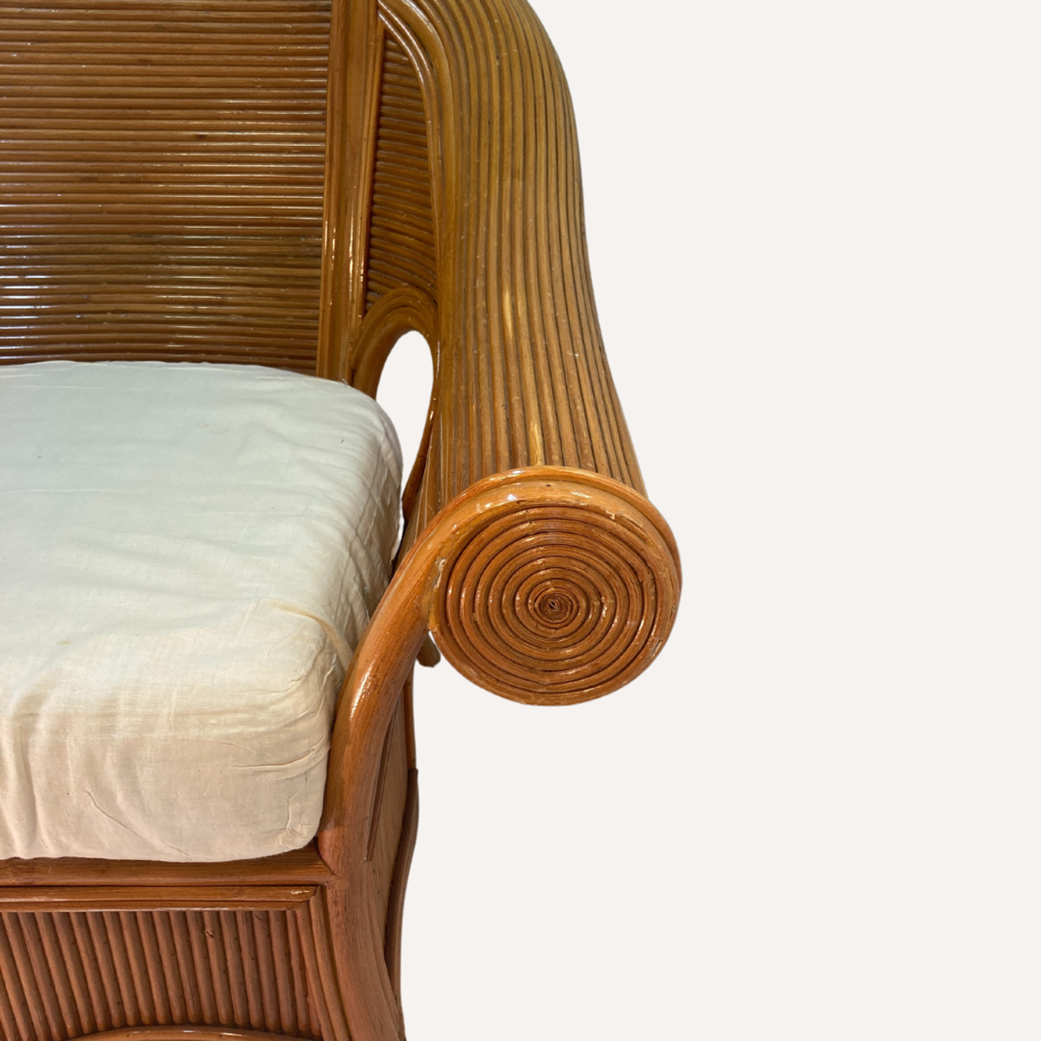 Armchair rattan bamboo lounge club chair, Vivai del Sud