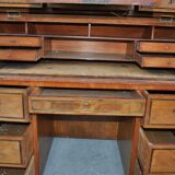 Time's roll-top desk Louis XVI, directoire era end 18th century mahogany