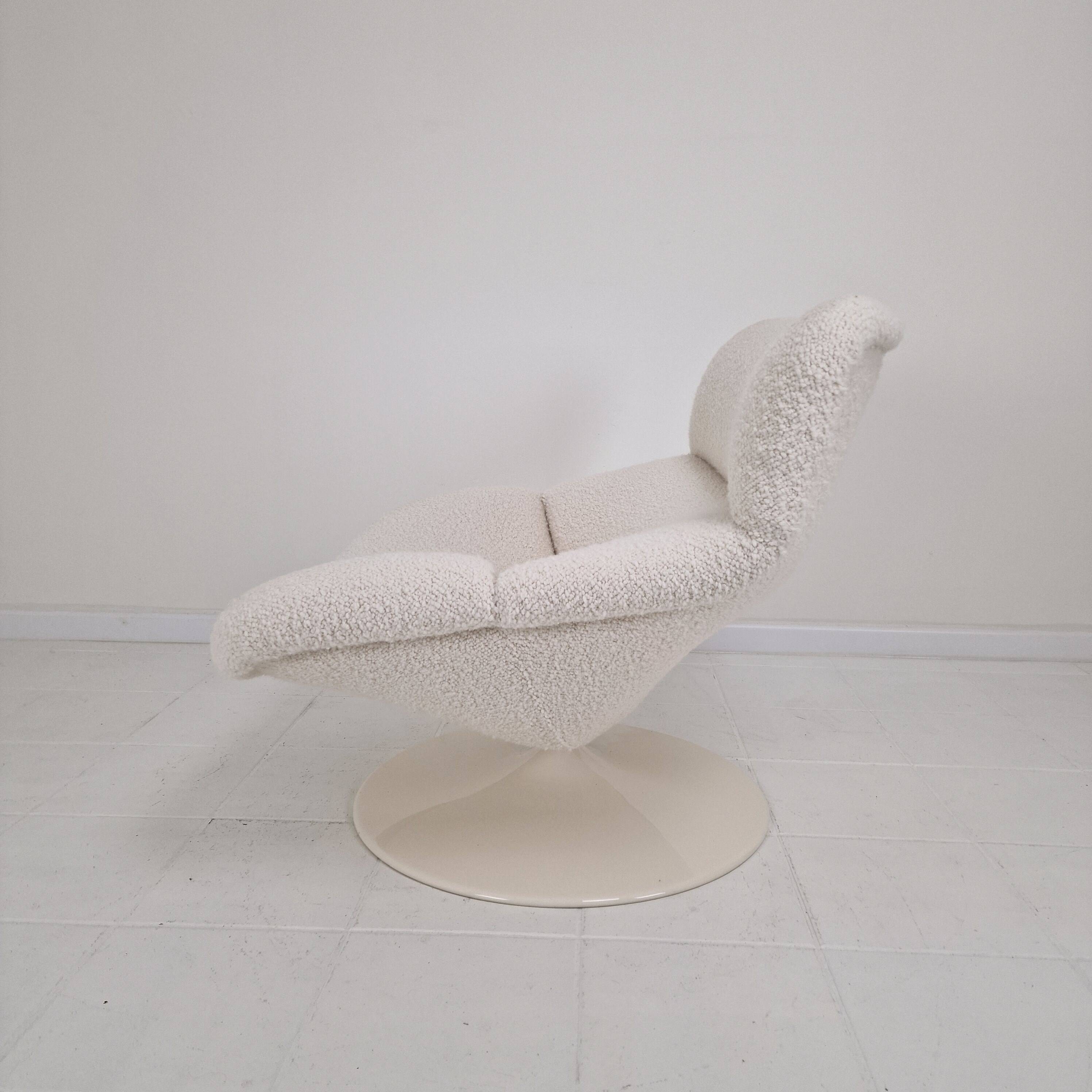 F518 Lounge Chair with Ottoman by Geoffrey Harcourt for Artifort, 1970s