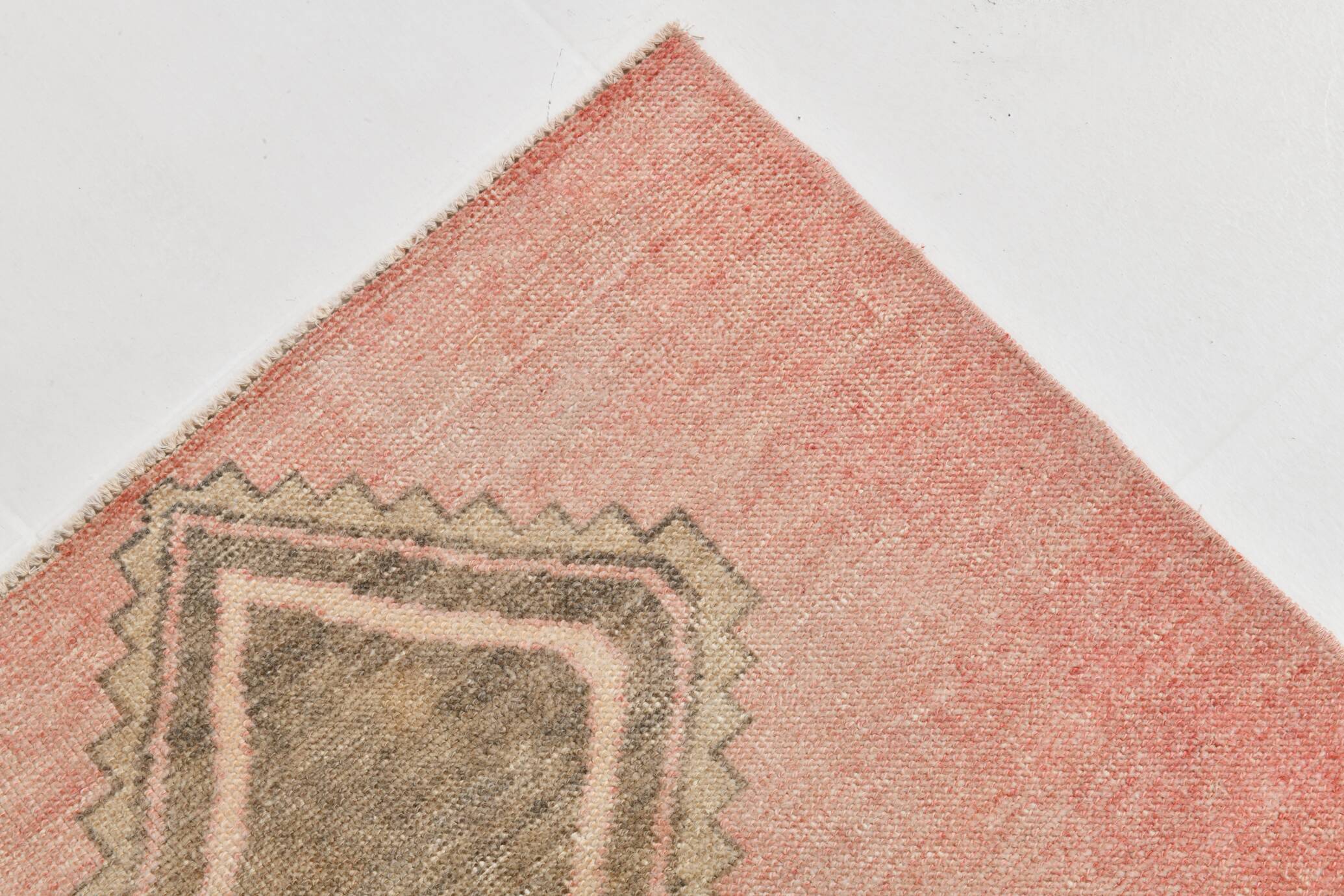 3x12 Pale Red Brown Vintage Runner Rug 80x380Cm SK 21977