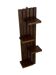 vintage wall shelf plant support, decoration oak wood