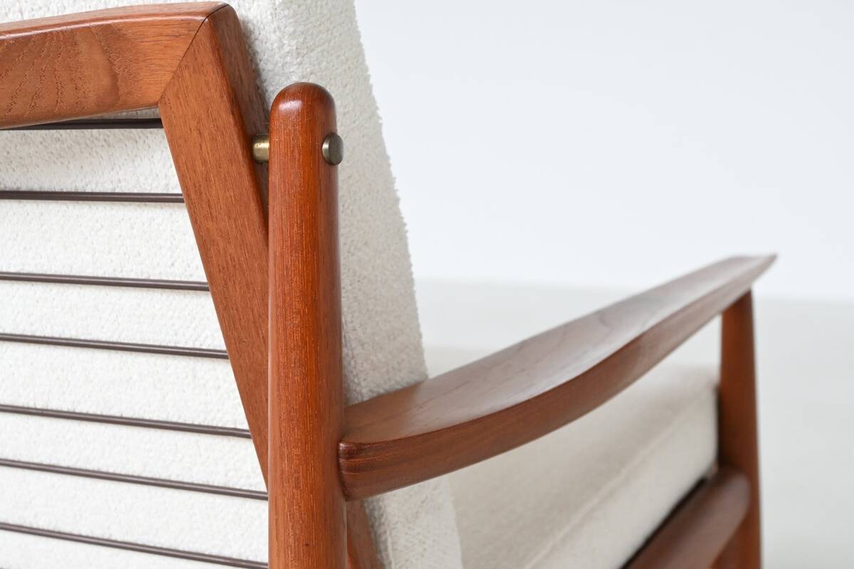 Svend Age Eriksen three-seat sofa in teak Glostrup Denmark 1960