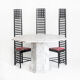 Vintage octagonal table in white marble. France, 70s