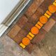 Coffee table in glazed ceramic and metal 1950s' ☐ 89 x 39.5 cm