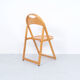 4 chaises pliantes vintage en bois d’OTK, années 1950