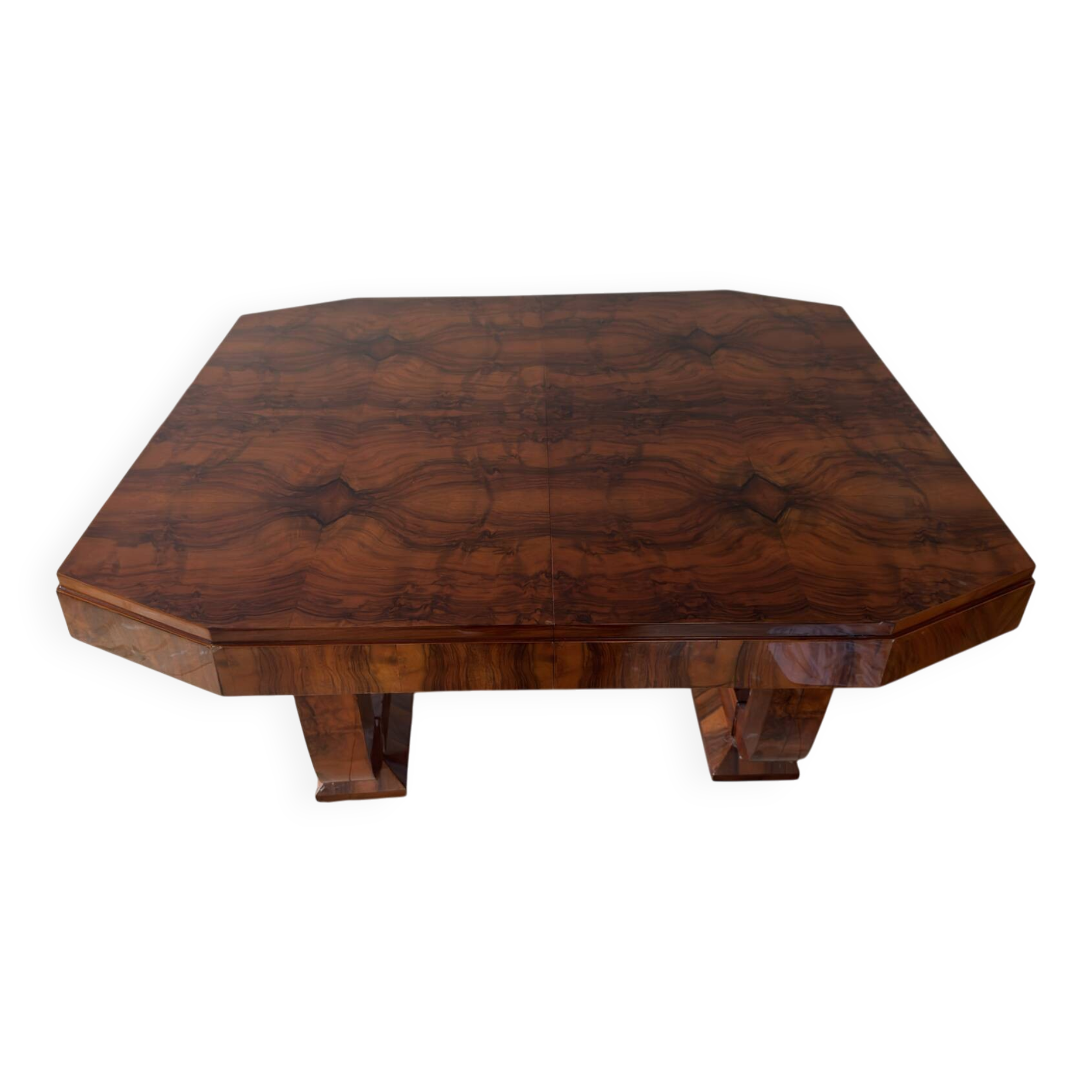 Table de salle à manger Art Déco extensible – années 1930