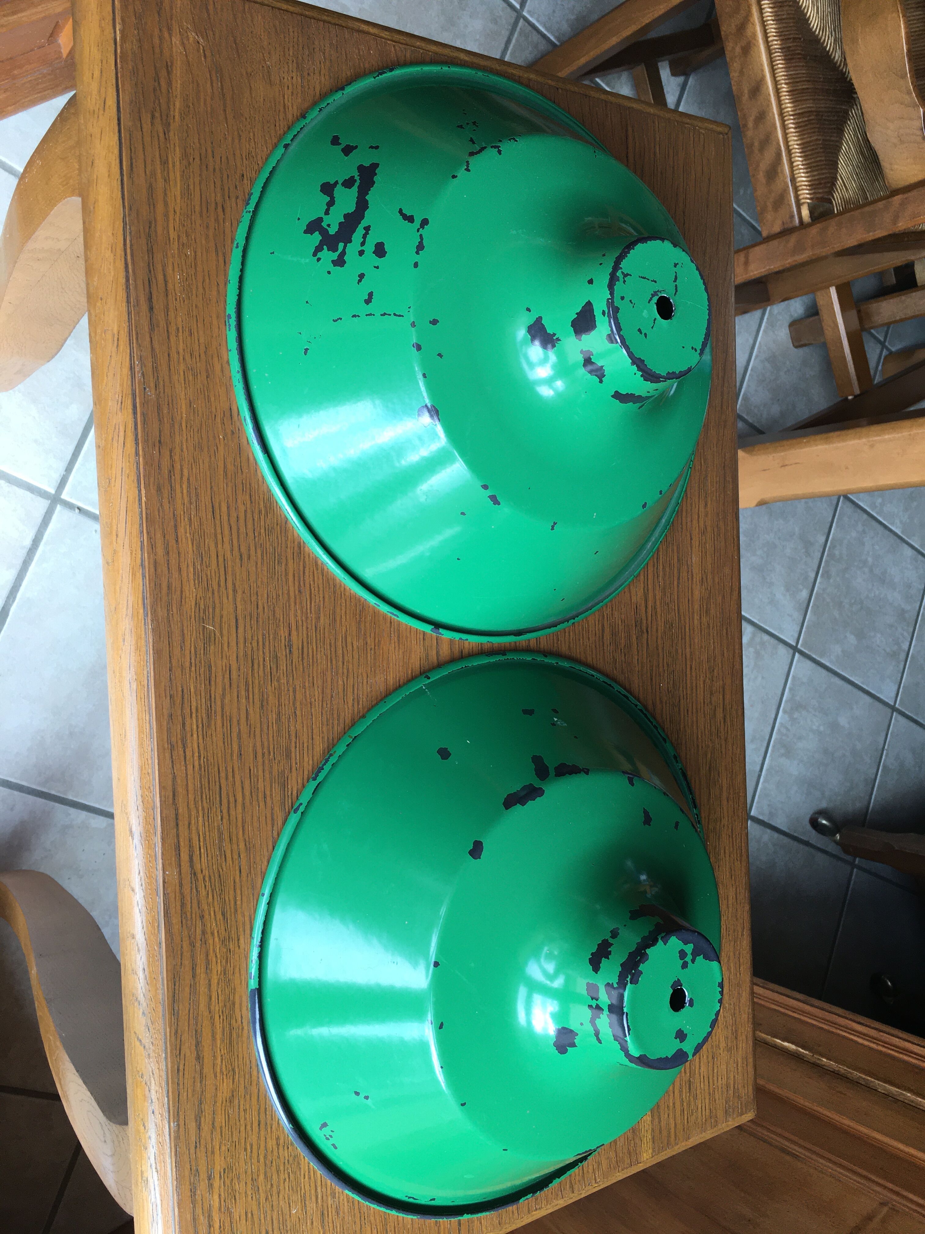 Lot of two old lampshades