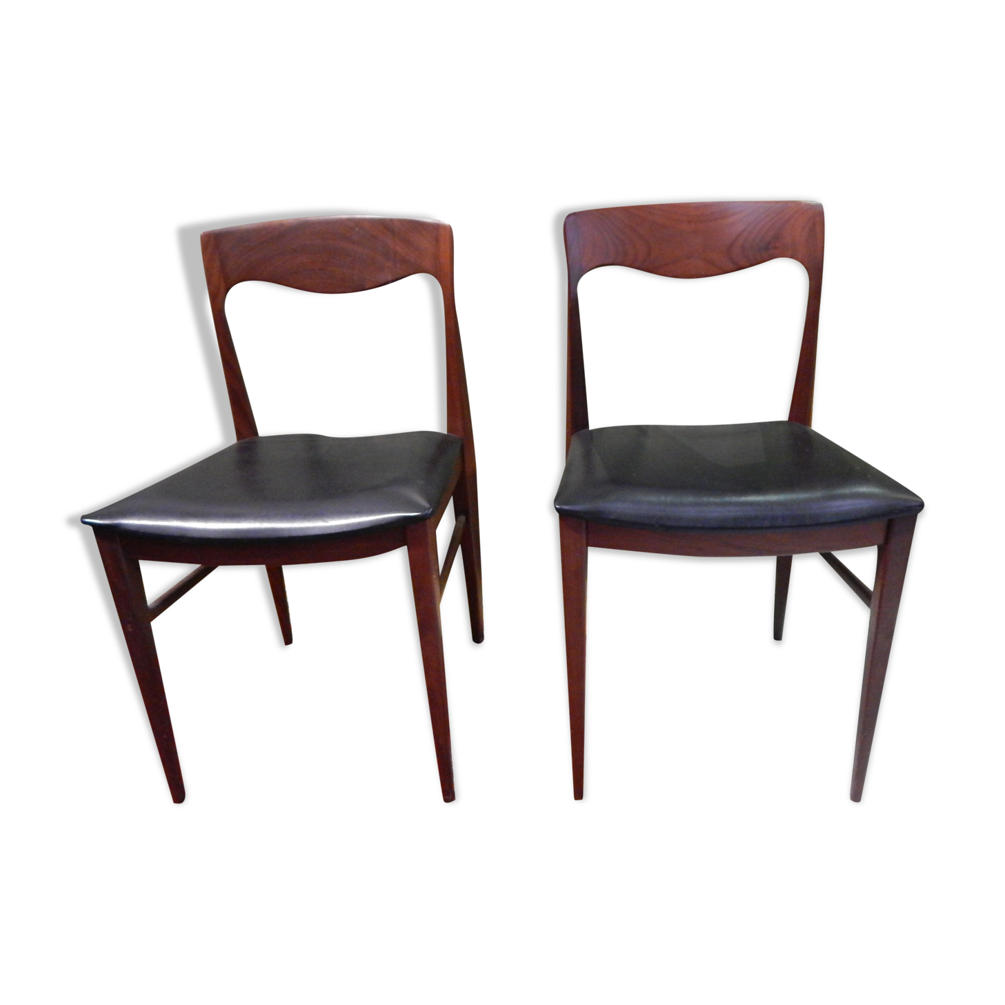 Scandinavian design chairs pair 60s