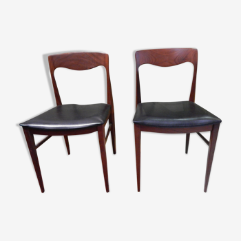 Scandinavian design chairs pair 60s