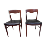 Scandinavian design chairs pair 60s