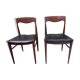 Scandinavian design chairs pair 60s