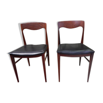 Scandinavian design chairs pair 60s