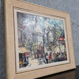Henri Moreillon 20th / Place du Tertre, Montmartre Paris: Painting