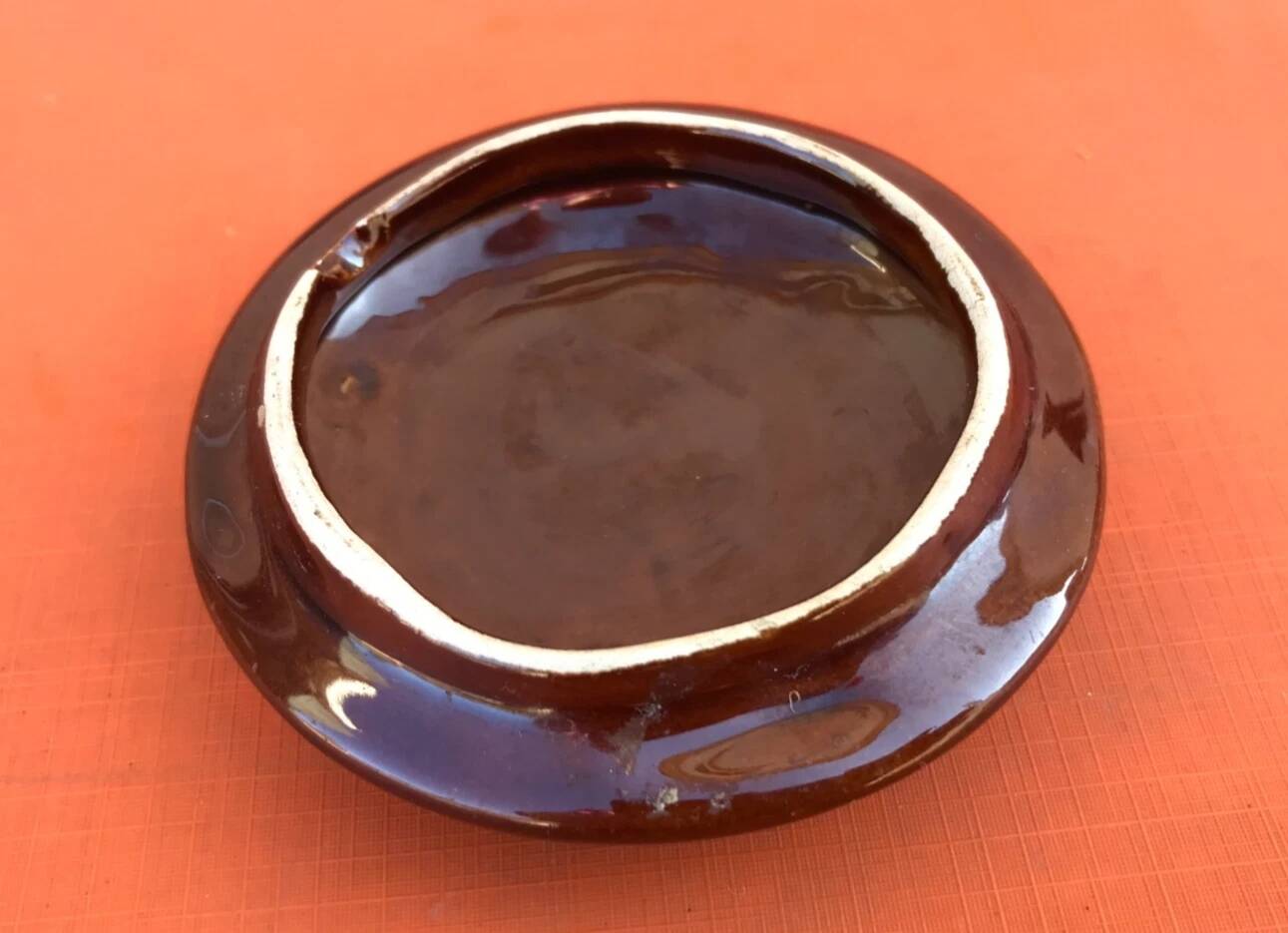 1960s Candy dish / Jewelry box Glazed ceramic