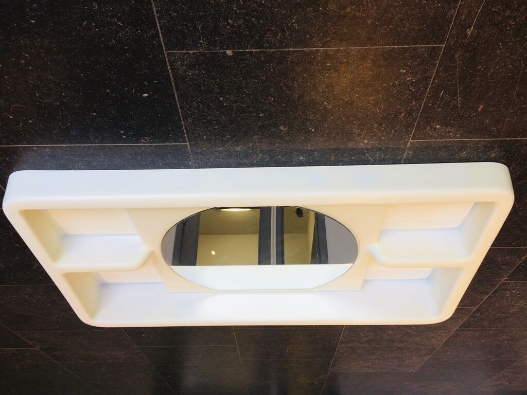 J-Paul Emonds-Alt mirror shelf for Meurop, space age era, vintage 70s