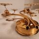 Set Hollywood Regency Wandlampe vergoldet Messing Swarovski-Kristalle Palwa