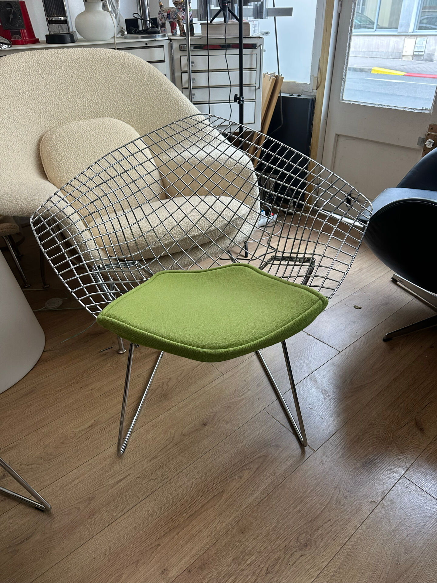 Pair of Diamond Bertoia chairs for Knoll Studio.