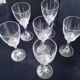 6 water glasses or large wine glasses in Cristal d'Arques Model Granville