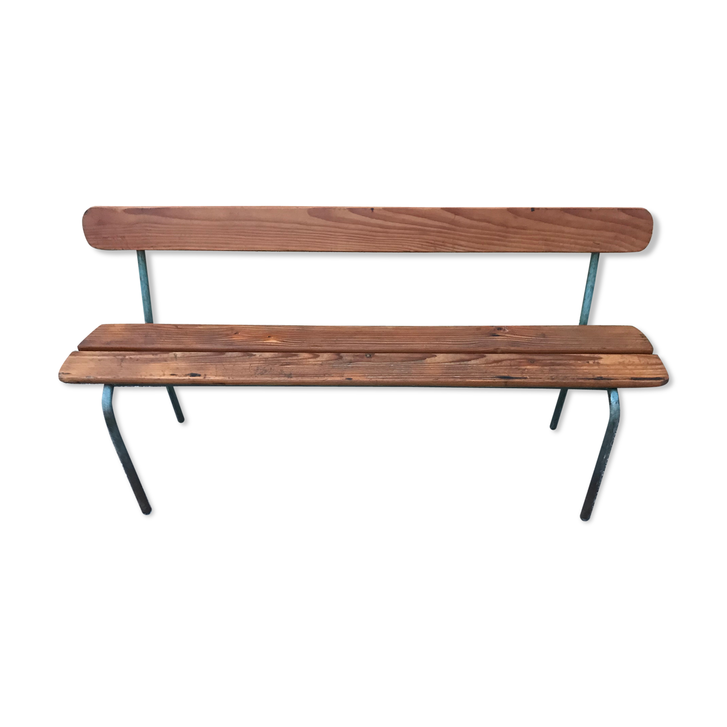 School bench with folder