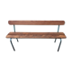 School bench with folder