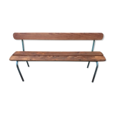 School bench with folder