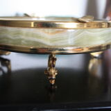 Brass onyx ashtray