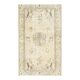 1970s Turkish Oushak Handmade Wool Cotton Beige Area Rug 116x192