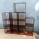 Étagères cubes en plexi fumé 70