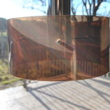 Smoked plexiglass chandelier 1970s