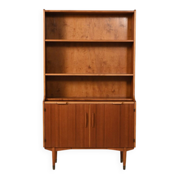 Hugo Troeds teak bookcase with pull-out desk