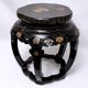 Pair of stools or side tables painted and lacquered wood - period: twentieth century