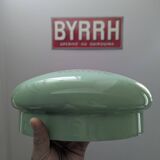 Antique Second Empire Napoleon III table lamp, 1870, brass and opaline glass