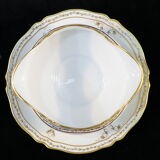 Porcelain sausage of Limoges giraud gilded hand painted