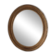 Antique oval gilded stucco mirror