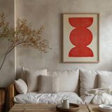 Peinture abstraite sur papier Romy 50x70cm peinture sur papier signée eawy