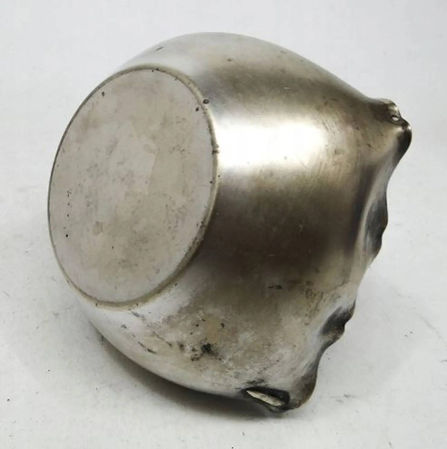 Basket sugar bowl Secession, silver-plated brass, early 20th century