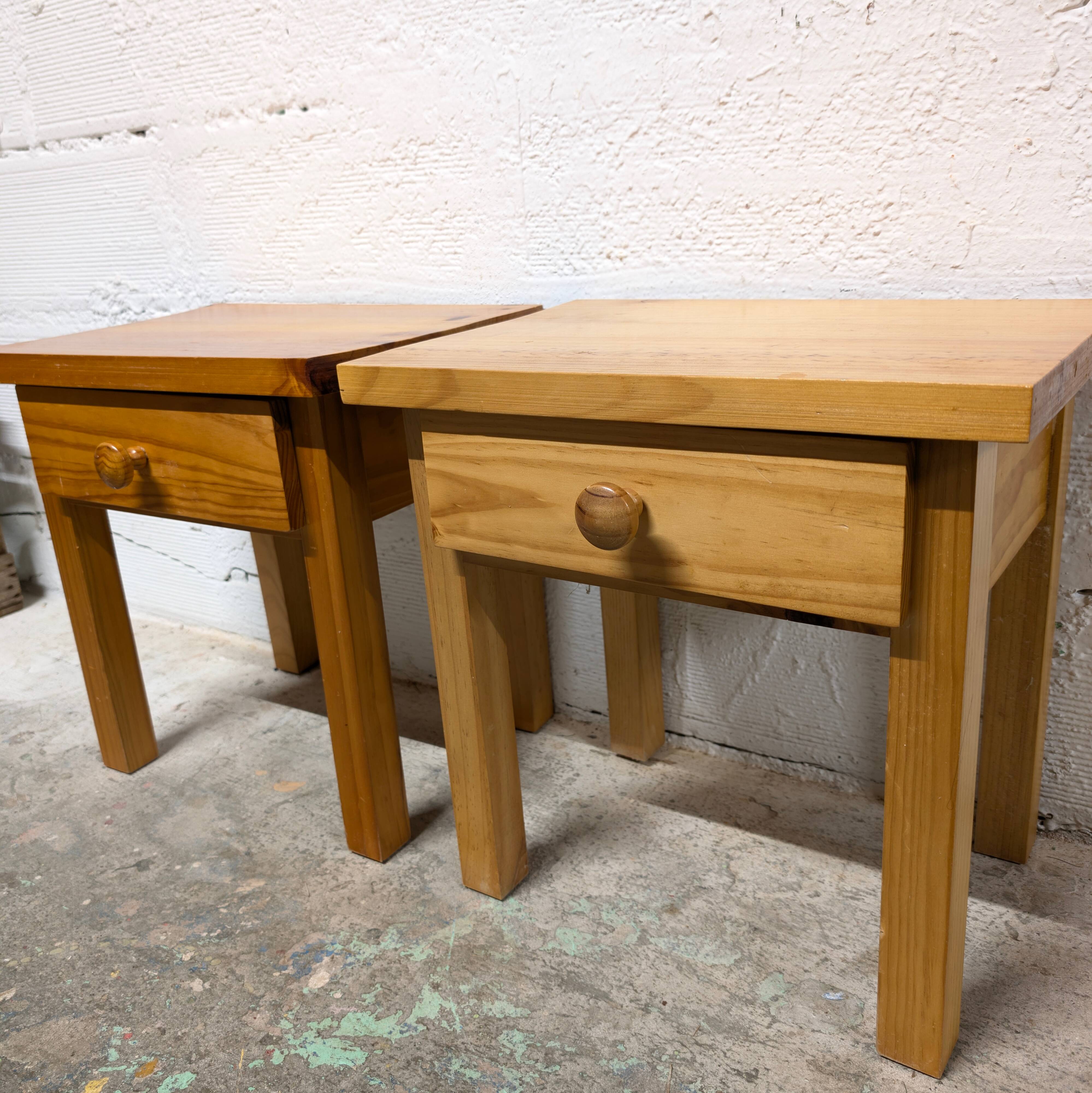 Pair of vintage bedside tables