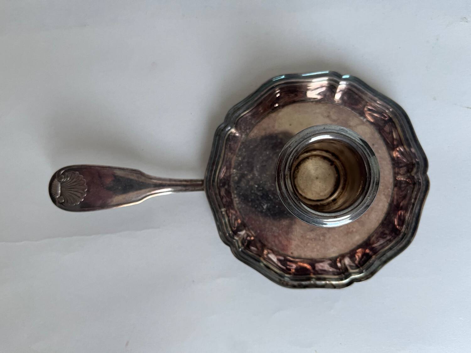 Bougeoir en métal argenté Christofle
