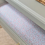 Compass feet chest of drawers