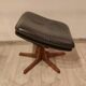 Fauteuil pivotant avec repose-pieds, Berg Forniture, Danemark, années 1970