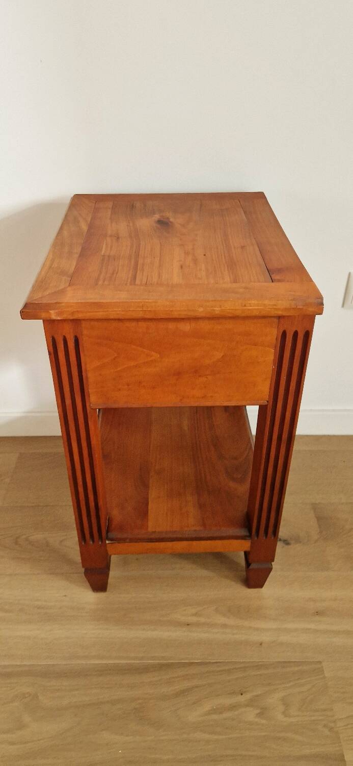Low cabinet in blond cherry wood, Directoire style