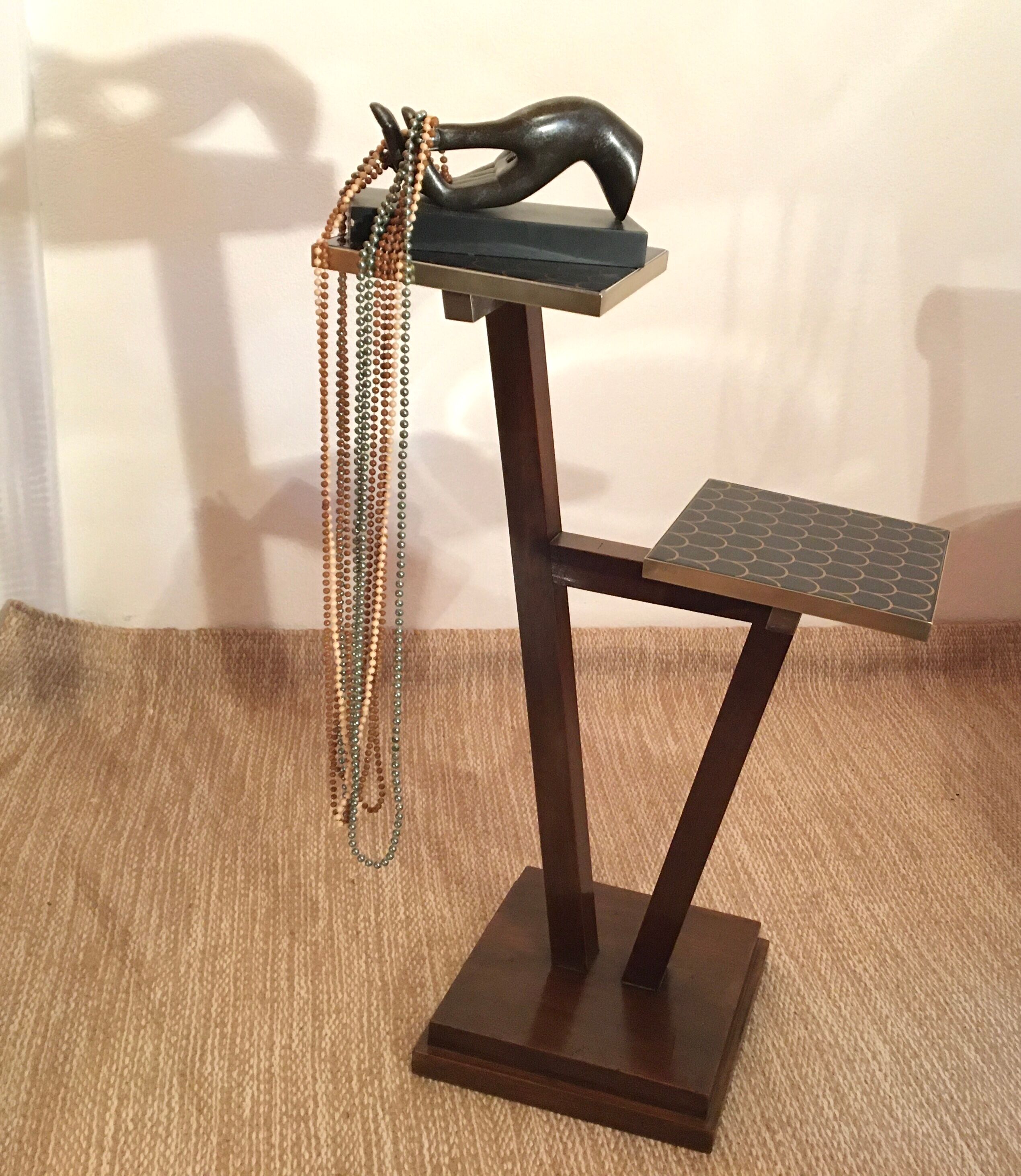 Modernist art deco saddle