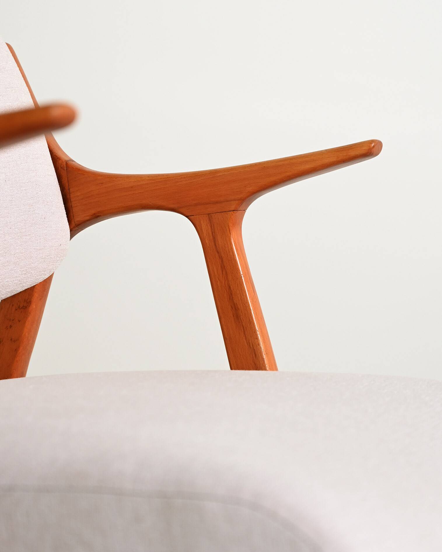 Scandinavian oak armchair, 1960s